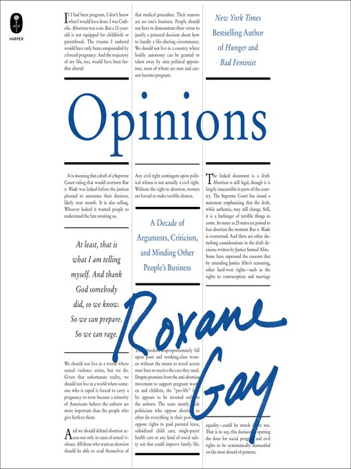 Title details for Opinions by Roxane Gay - Available